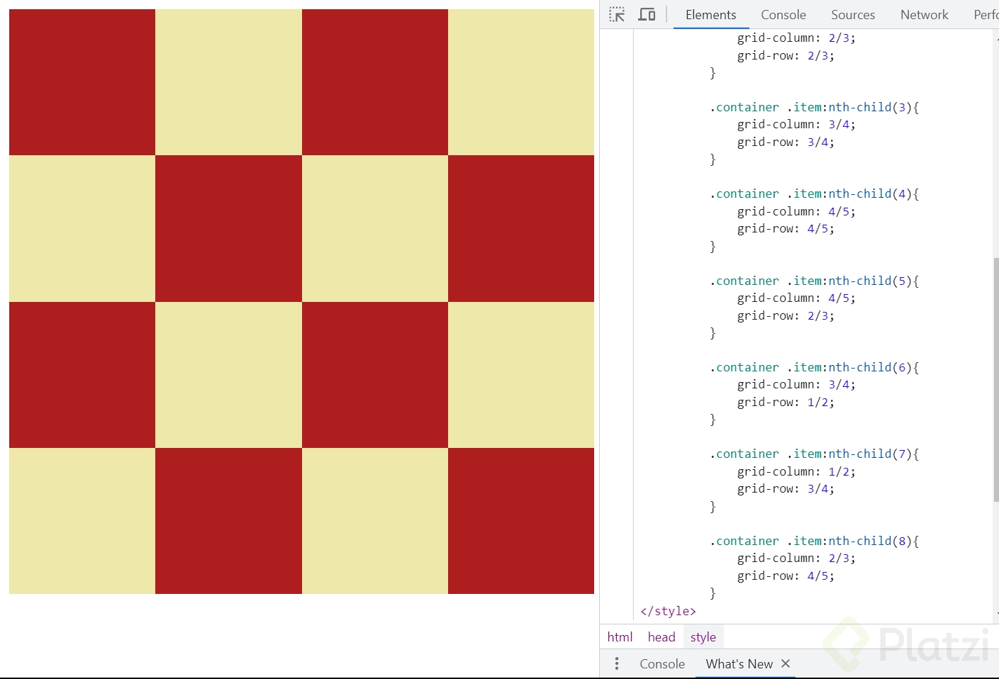 Tipos de display más usados flexbox y CSS grid Platzi